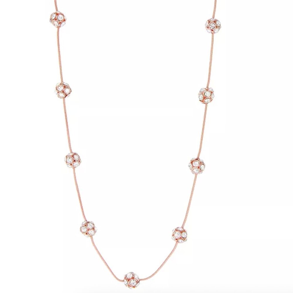 Simply Vera Vera Wang Rose Gold Tone Fireball Collar Necklace